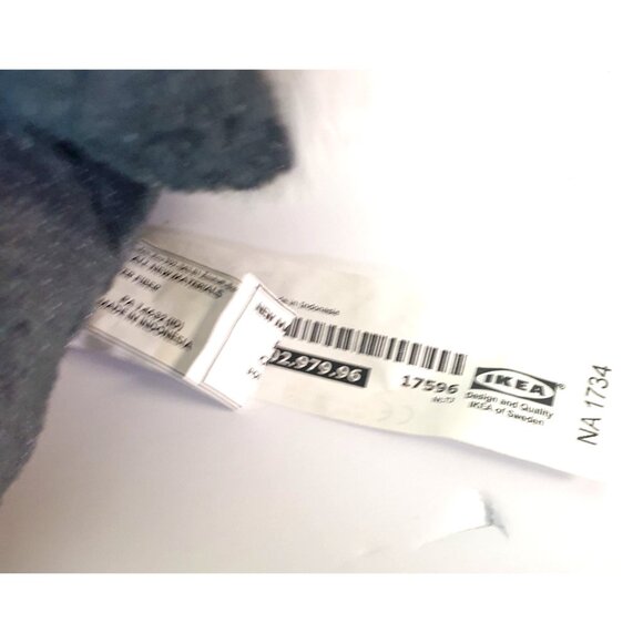 Ikea Lg Siberian Husky Dog Plush 22.5" Soft Stuffed Animal Realistic Gray White - Picture 9 of 9